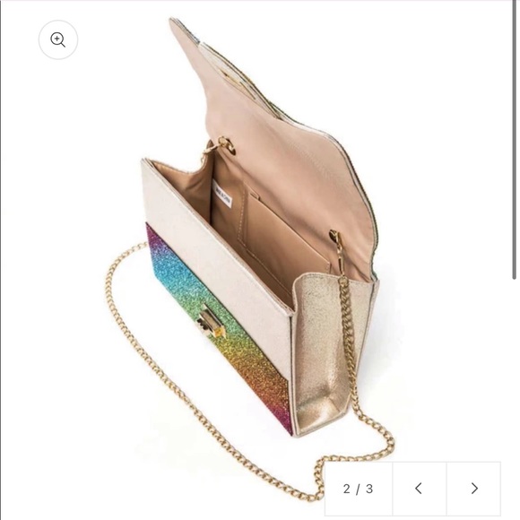 Color Rhinestone Convertible Shoulder Bag NEW - Picture 2 of 3